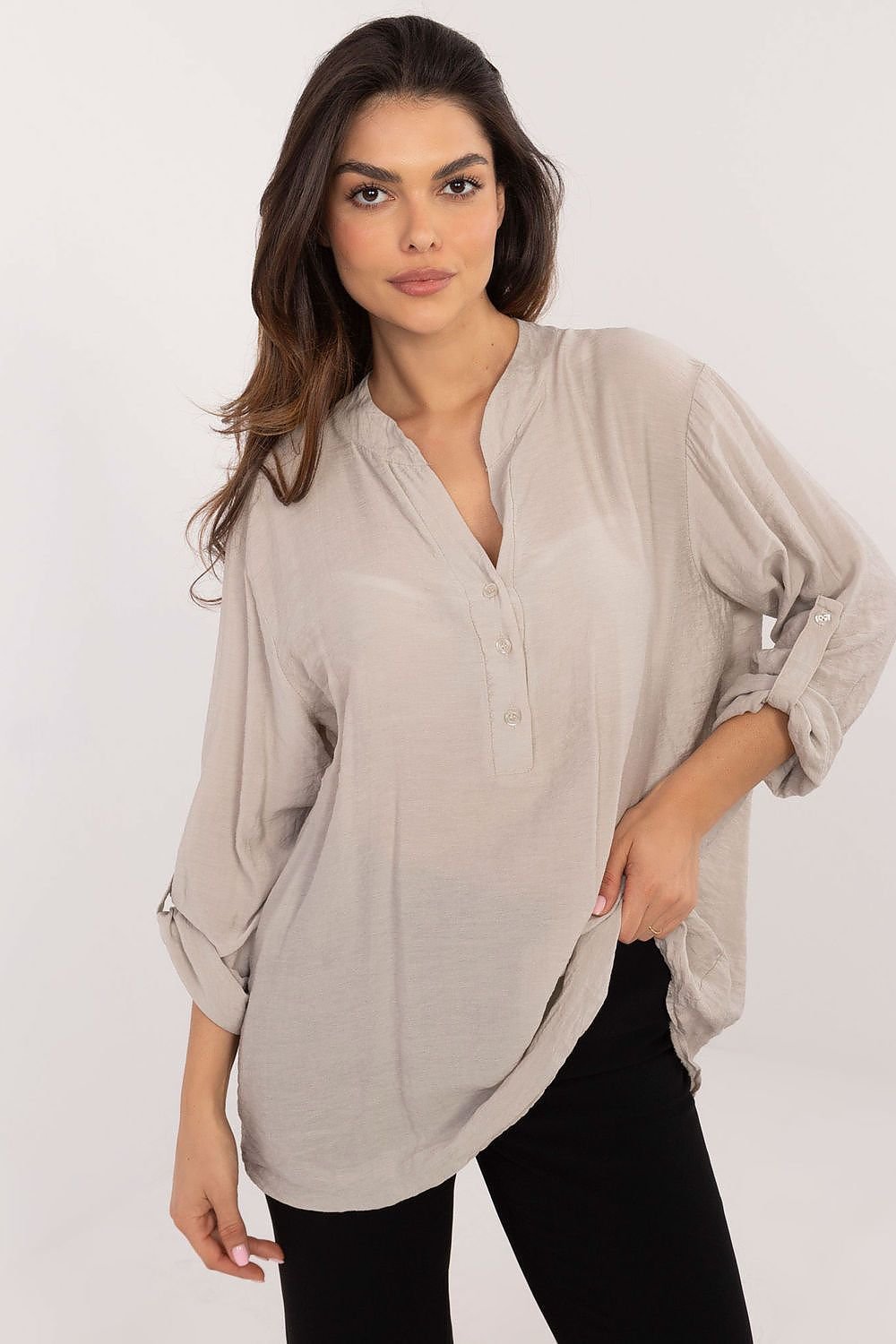 Elegant V-Neck Blouse