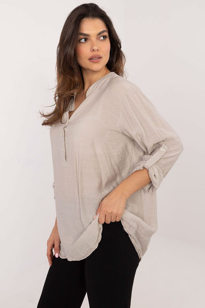 Elegant V-Neck Blouse