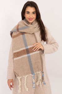 Elegant Scarf - Checkered with Tassels