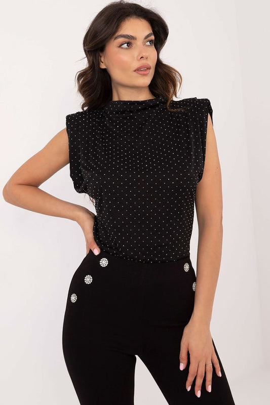 Sophisticated Shoulder Pad Blouse