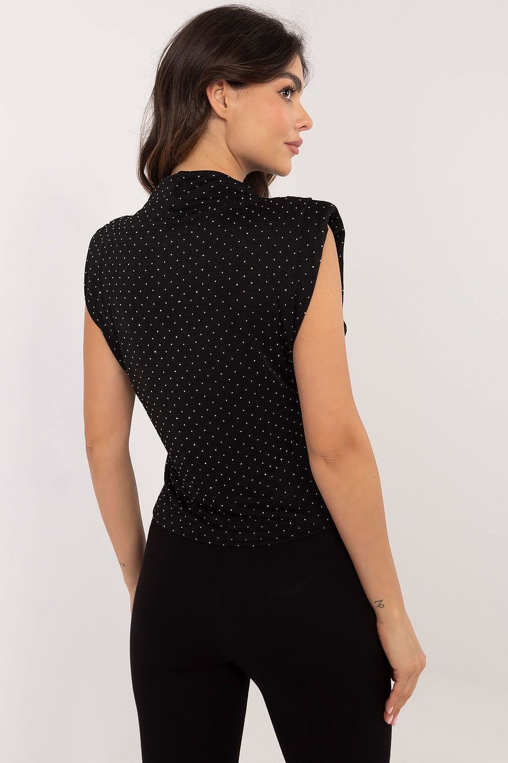 Sophisticated Shoulder Pad Blouse