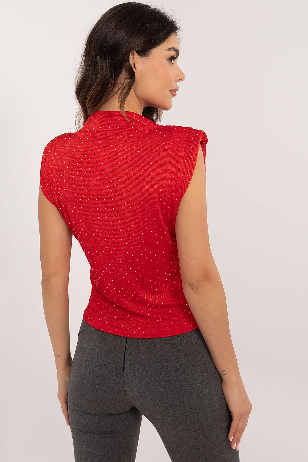 Sophisticated Shoulder Pad Blouse