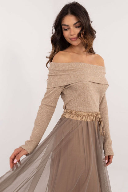 Elegant Off-the-Shoulder Sweater