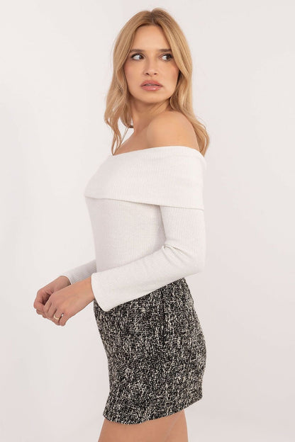 Elegant Off-the-Shoulder Sweater