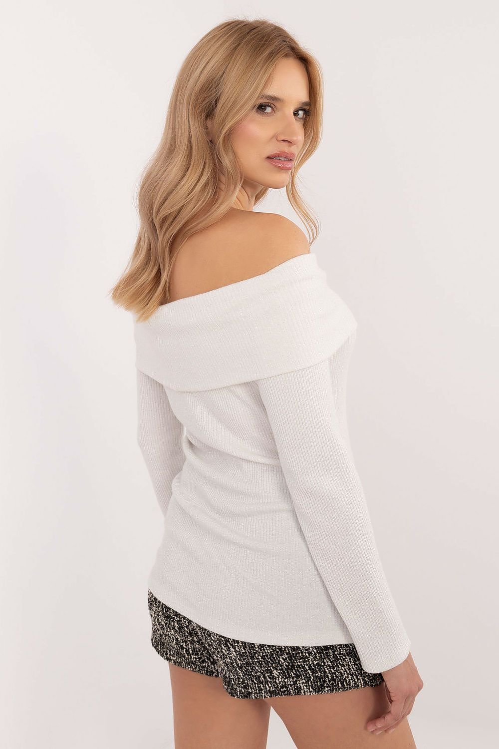 Elegant Off-the-Shoulder Sweater