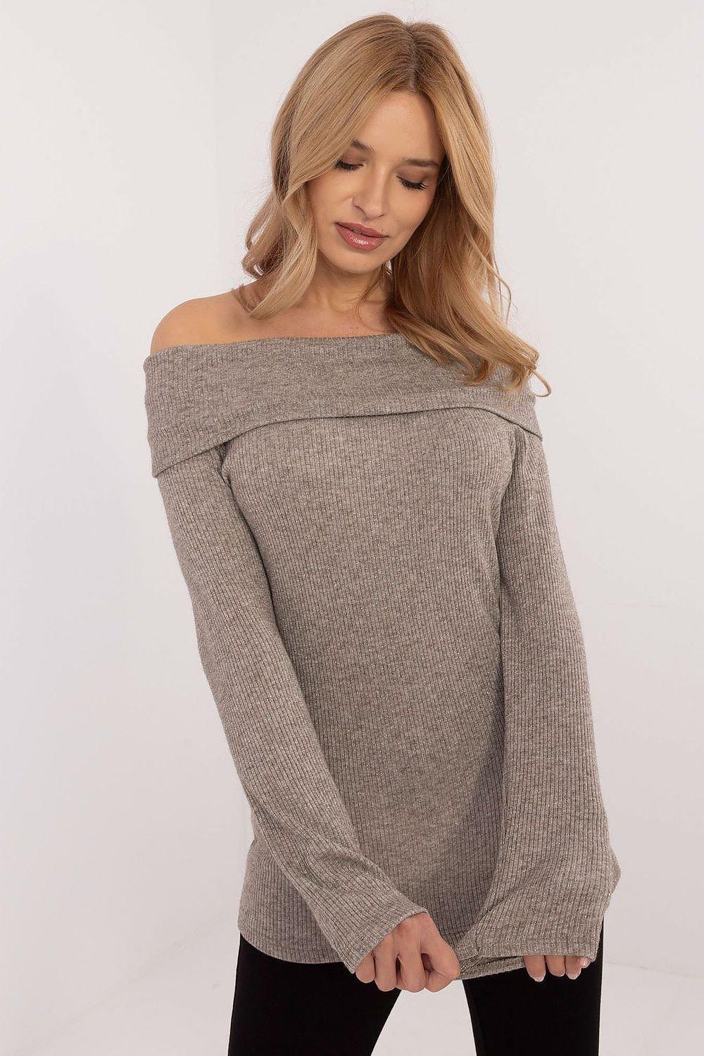 Elegant Off-the-Shoulder Sweater