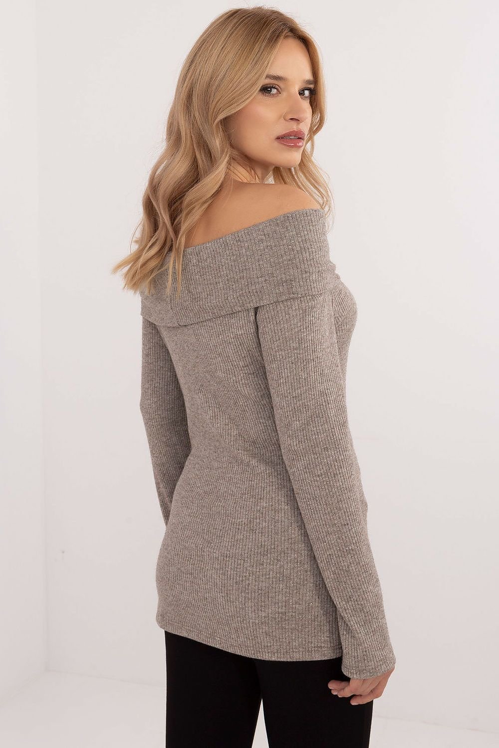 Elegant Off-the-Shoulder Sweater