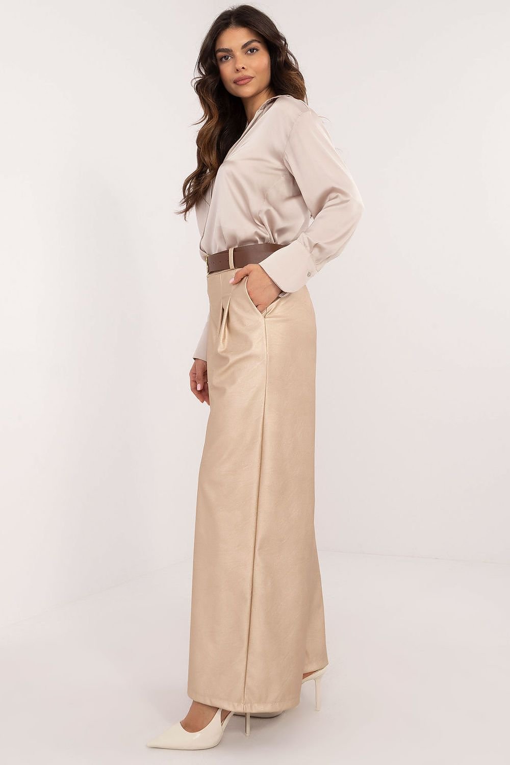 Elegant Eco Leather Trousers