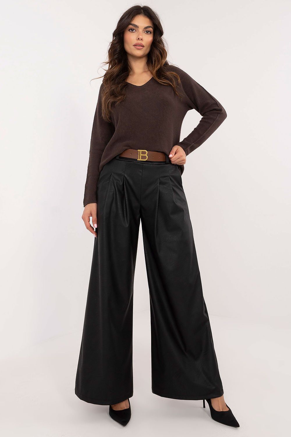 Elegant Eco Leather Trousers