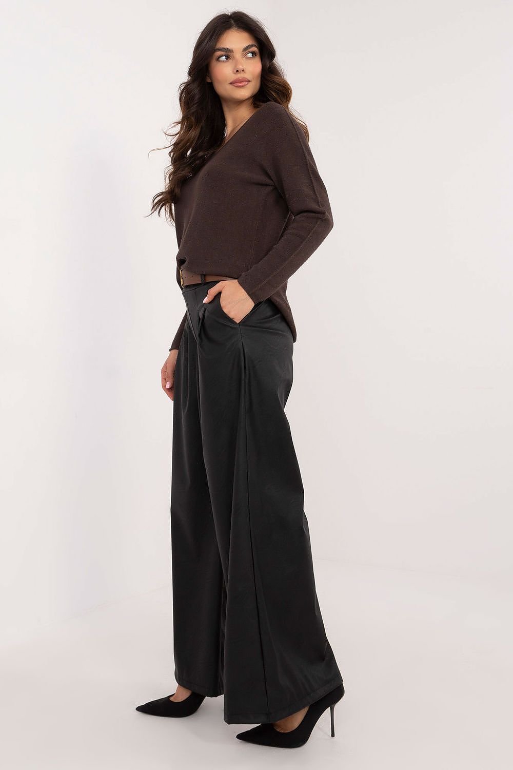 Elegant Eco Leather Trousers