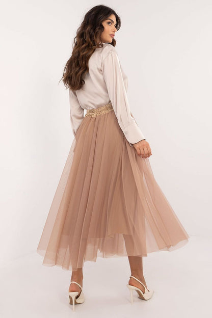 Delicate Tulle Midi Skirt