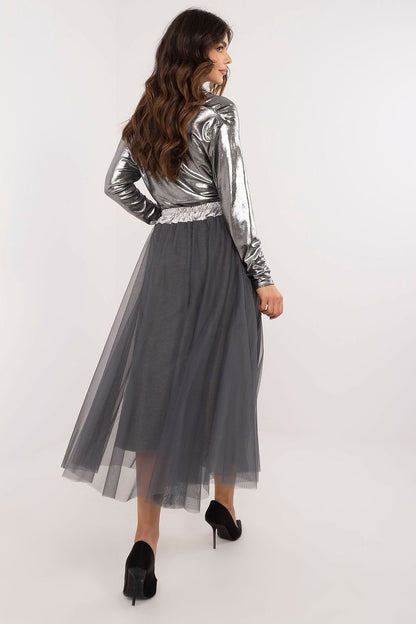 Delicate Tulle Midi Skirt