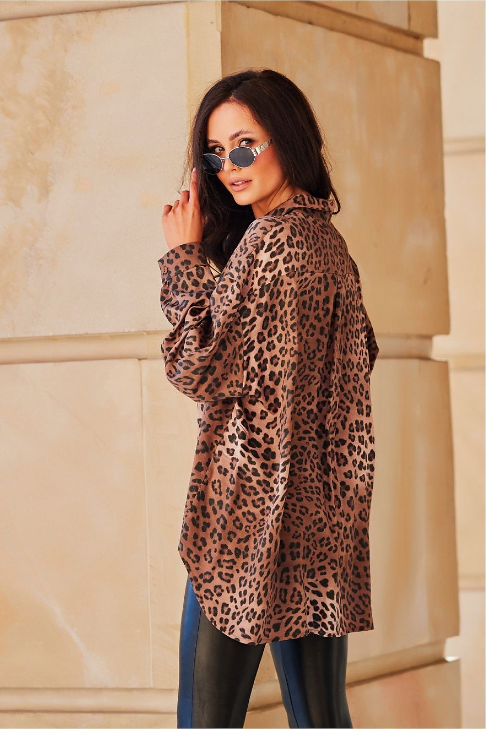 Animal Print Long Sleeve Shirt