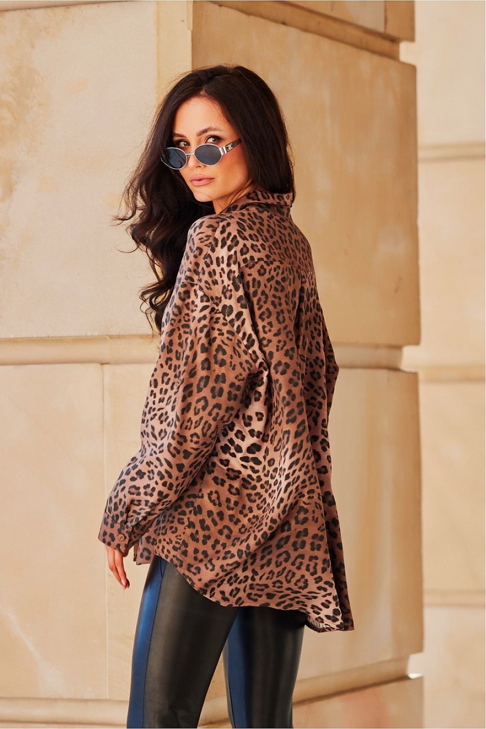 Animal Print Long Sleeve Shirt