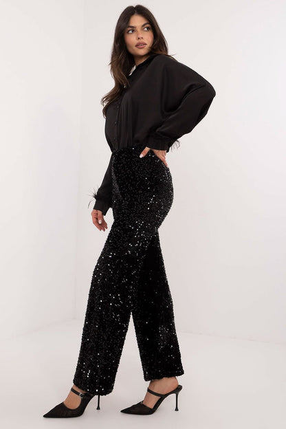 Elegant Sequin Trousers