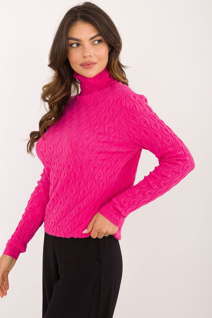 Chic Openwork Turtleneck