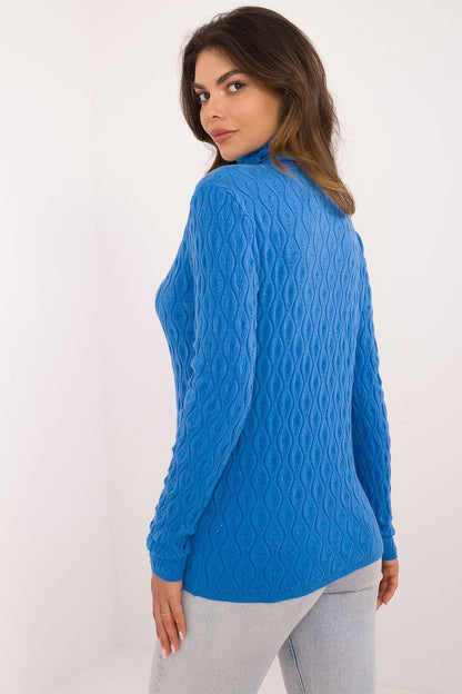 Chic Openwork Turtleneck