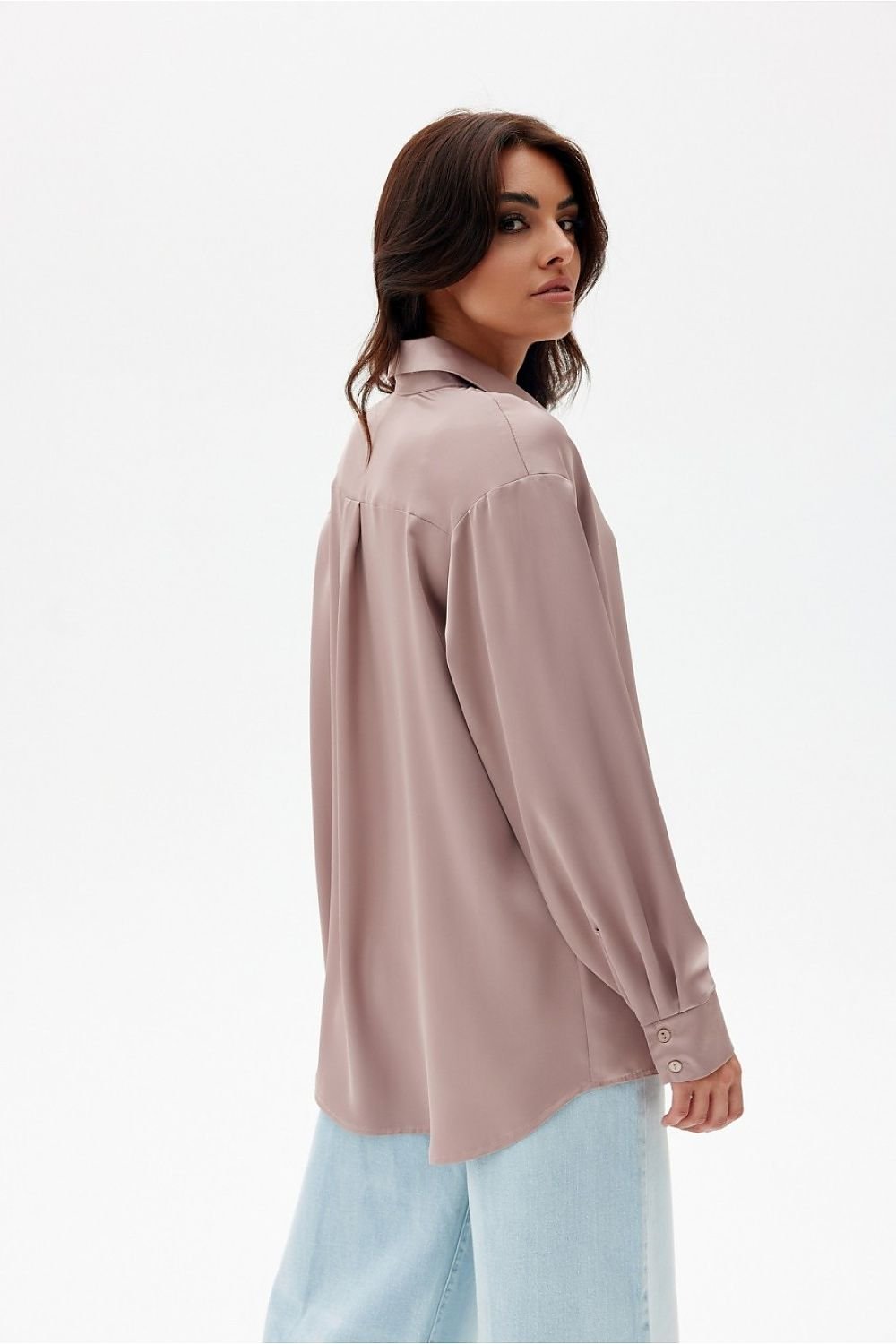 Oversized Satin Shirt