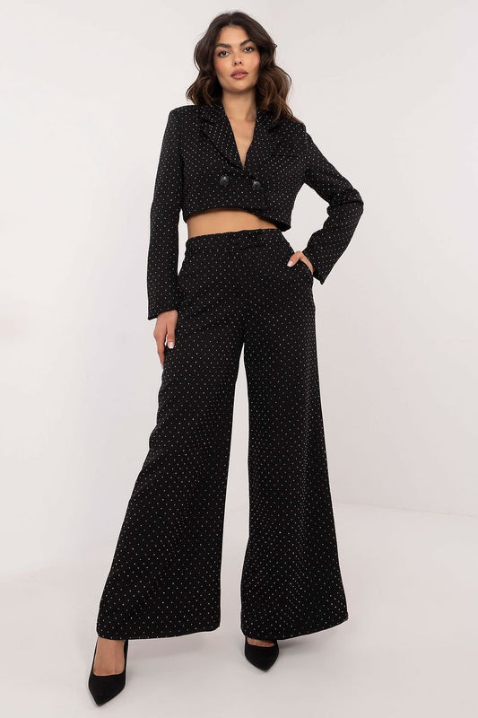 Sophisticated Sequined Palazzo Pants