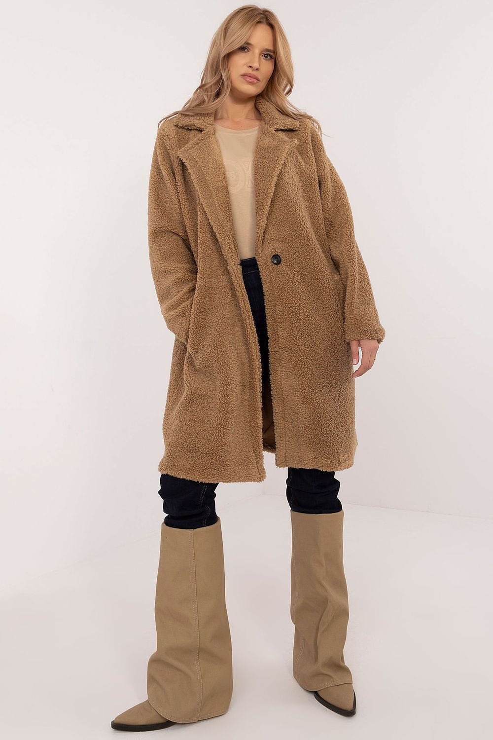 Elegant Knee-Length Coat