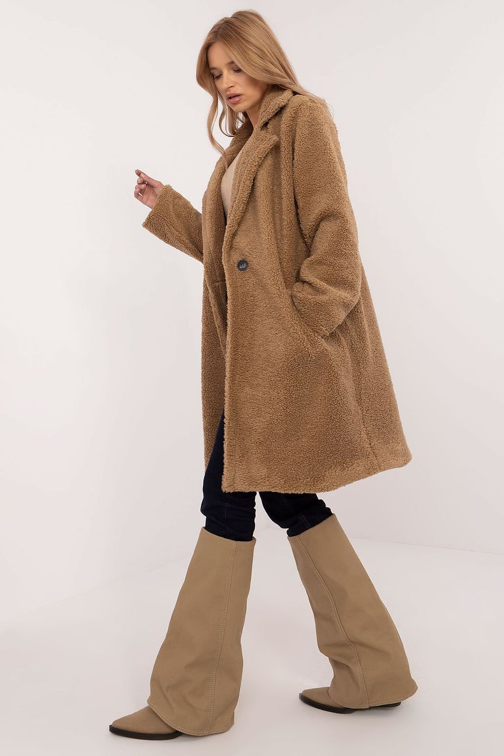 Elegant Knee-Length Coat