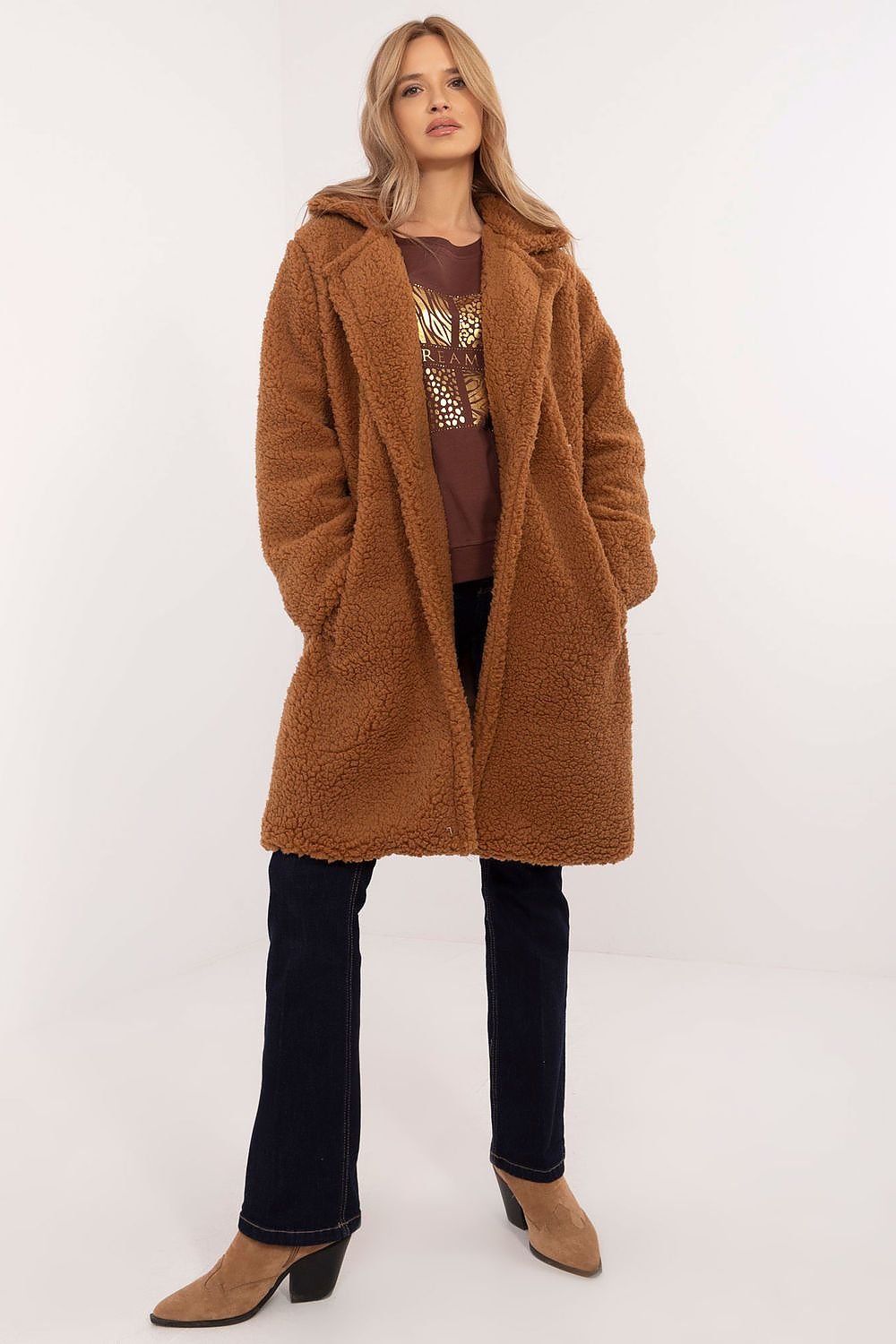 Elegant Knee-Length Coat