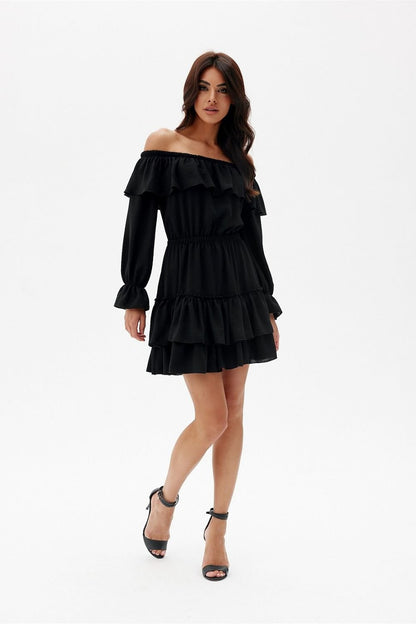 Spanish Ruffle Mini Dress