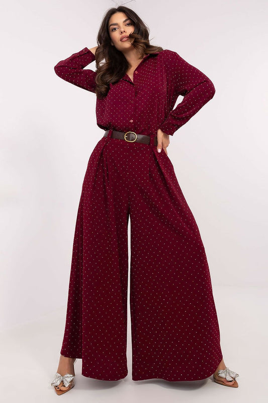 Elegant Sequined Palazzo Pants