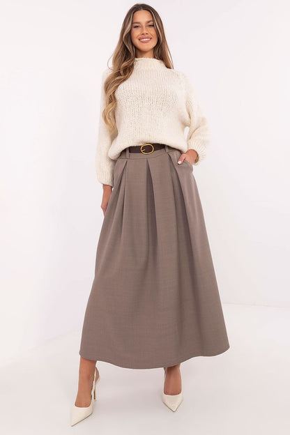 Elegant Flared Maxi Skirt