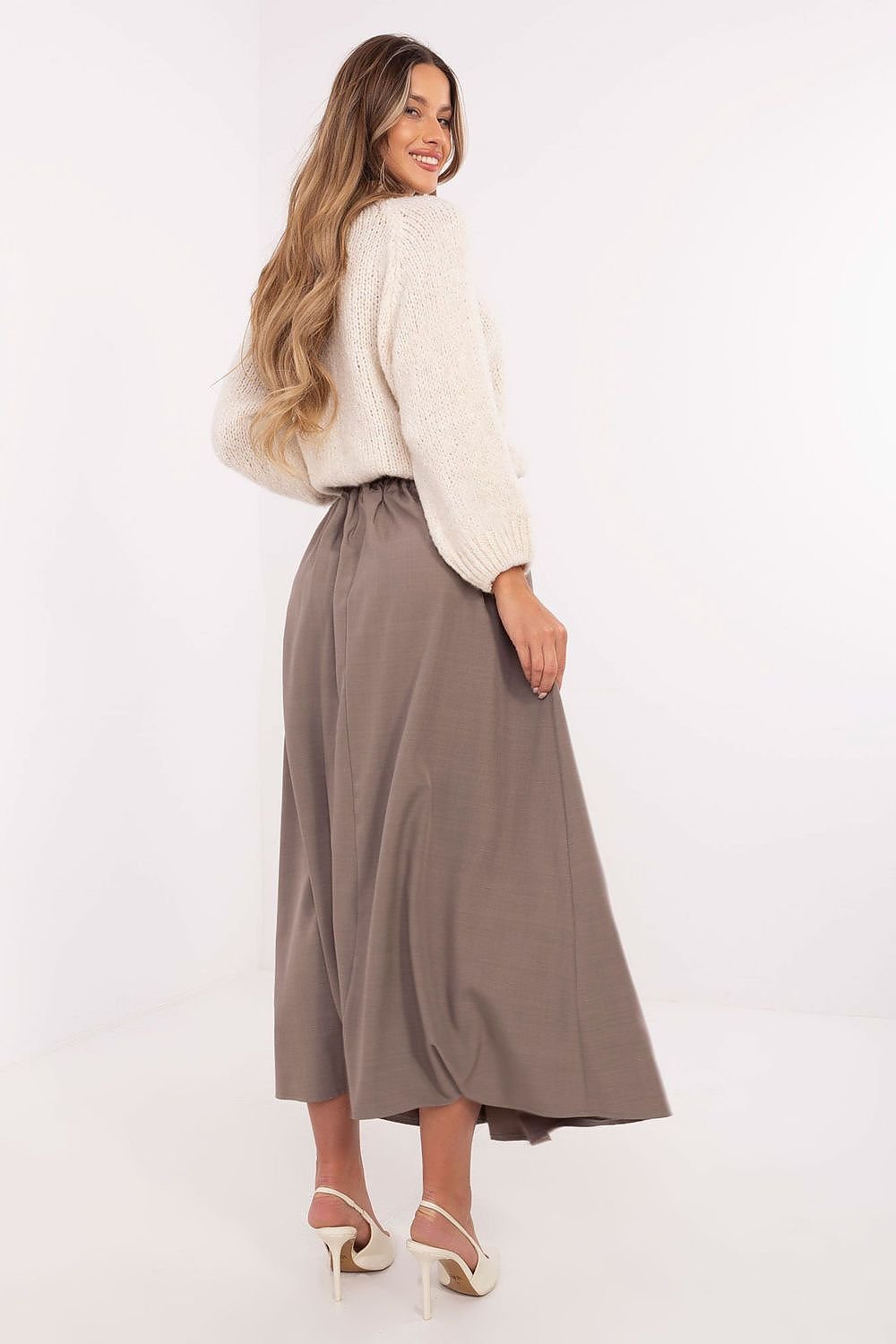 Elegant Flared Maxi Skirt