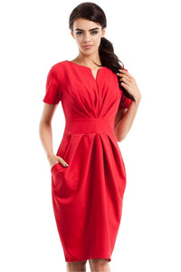 Sweetheart Neckline Draped Dress