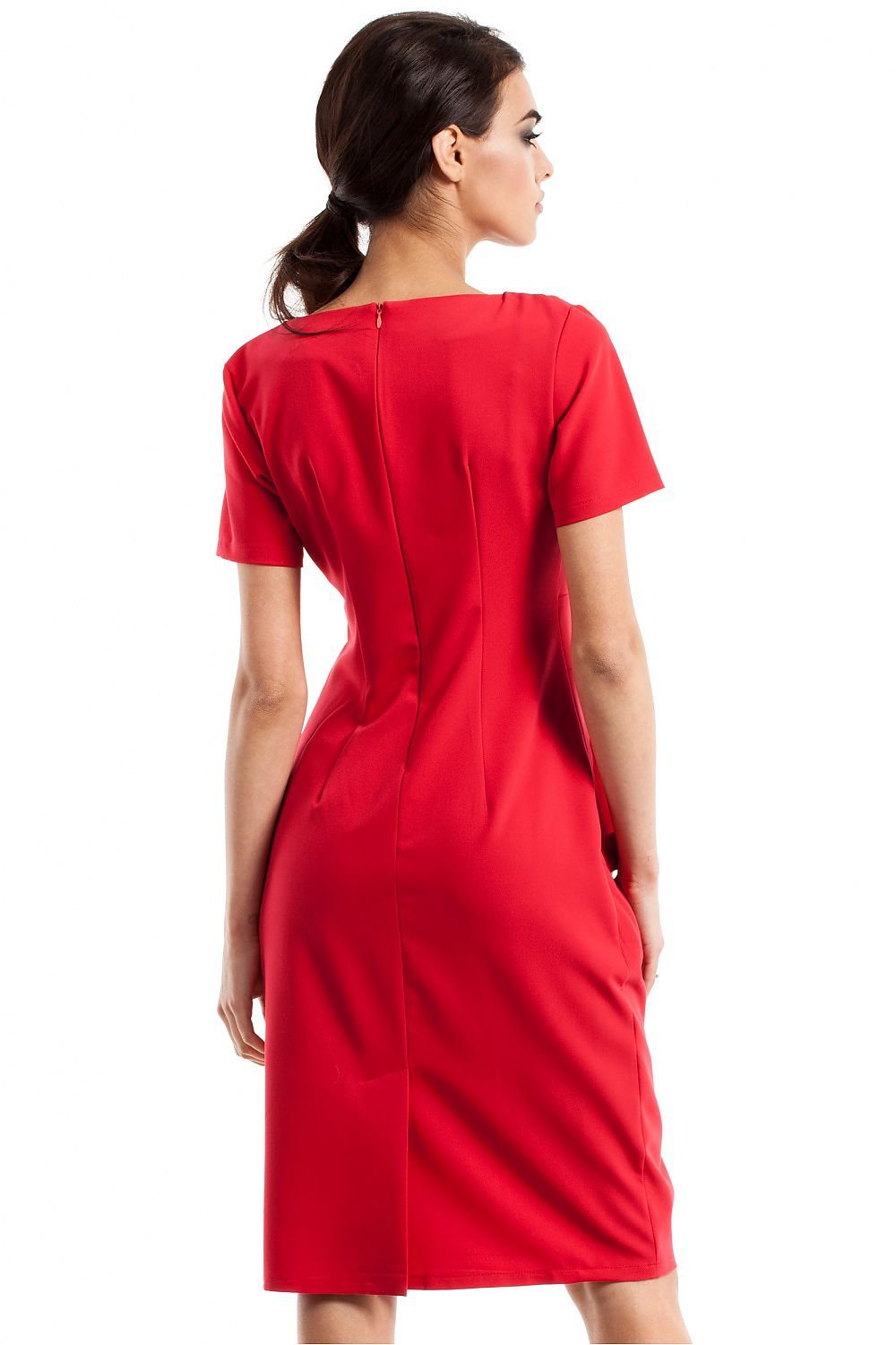 Sweetheart Neckline Draped Dress