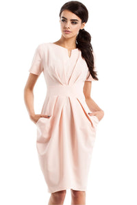 Sweetheart Neckline Draped Dress