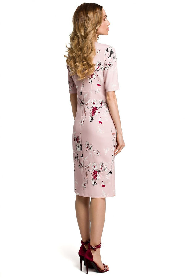 Floral V-Neck Dress Unlined