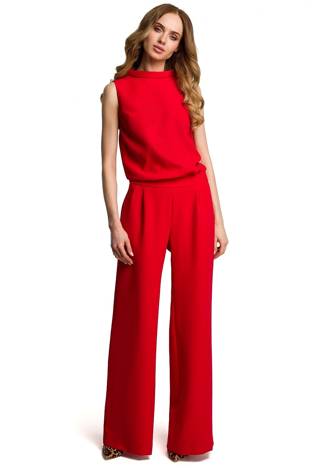 Feminine Slit Back Trousers Suit