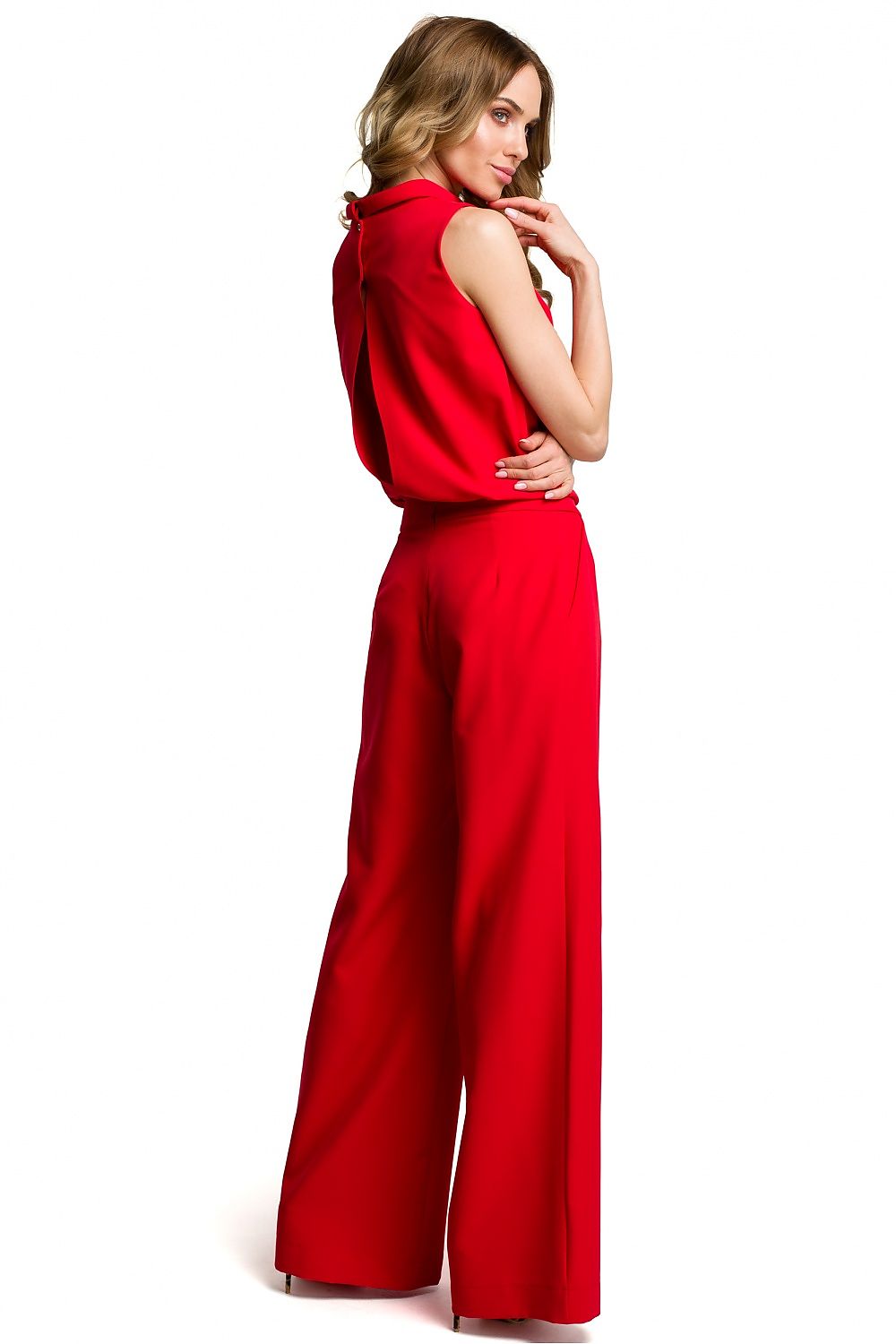 Slit Back Elegant Trouser Suit