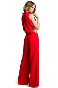 Feminine Slit Back Trousers Suit