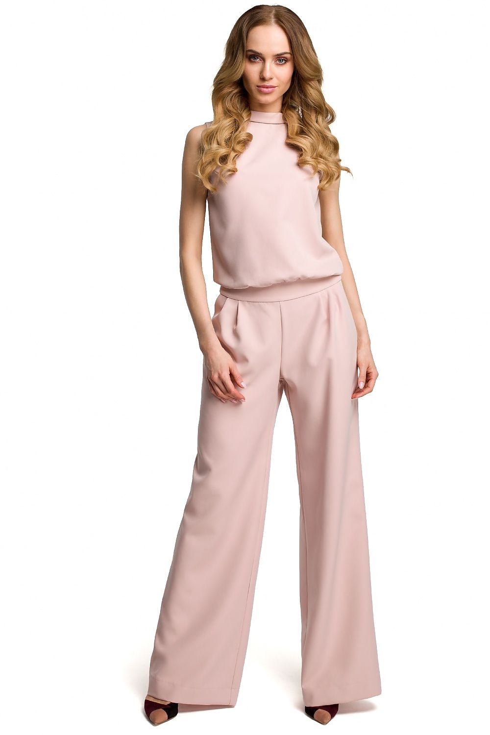 Slit Back Elegant Trouser Suit