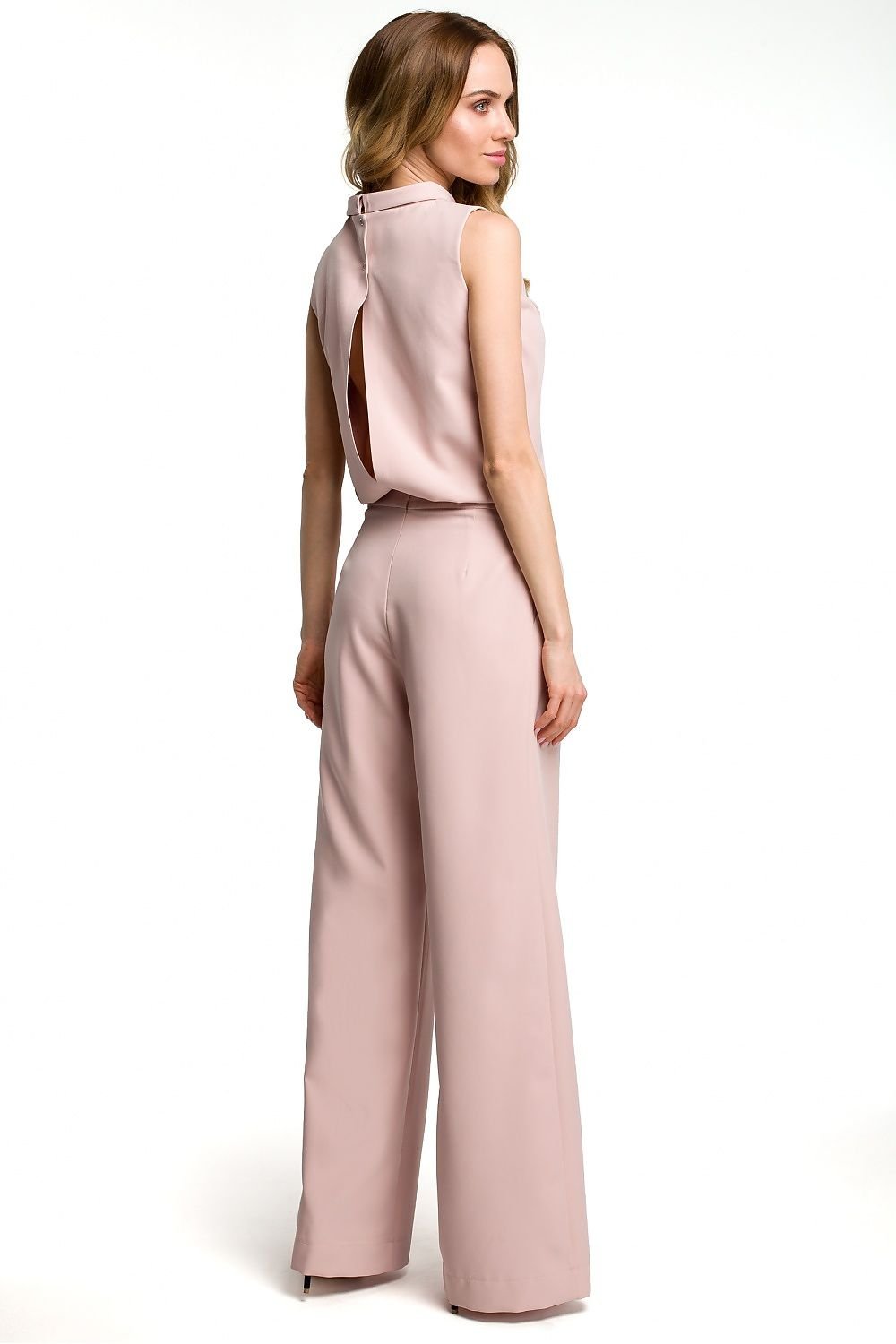 Feminine Slit Back Trousers Suit