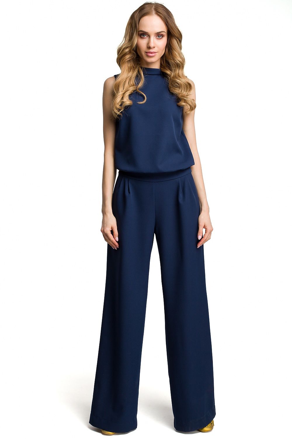 Slit Back Elegant Trouser Suit