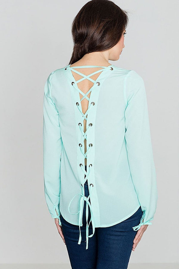 Elegant Heart Neckline Blouse