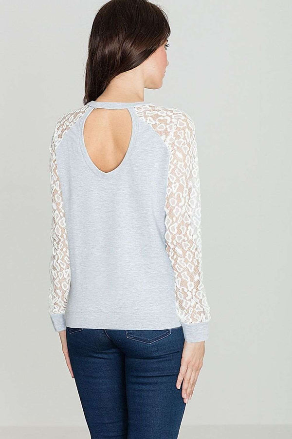 Amelia Lace Sleeve Blouse