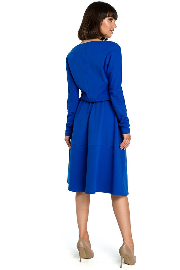 Flared Sleeve Pocket Dress