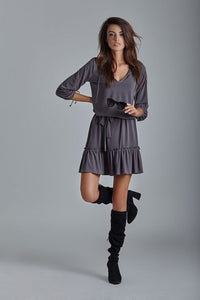 Romantic Frill Daydress with Belt