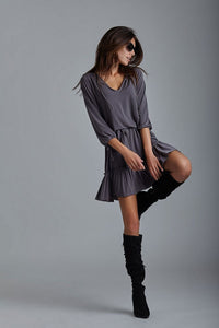 Romantic Frill Daydress with Belt