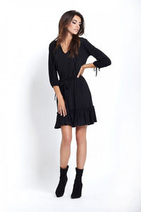 Romantic Frill Daydress with Belt