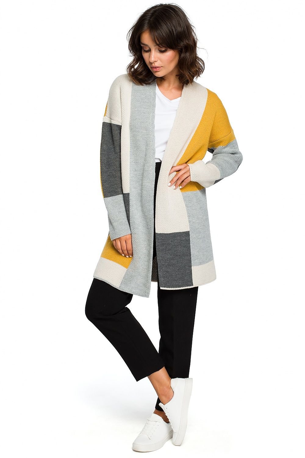 Chic Geometric Cardigan