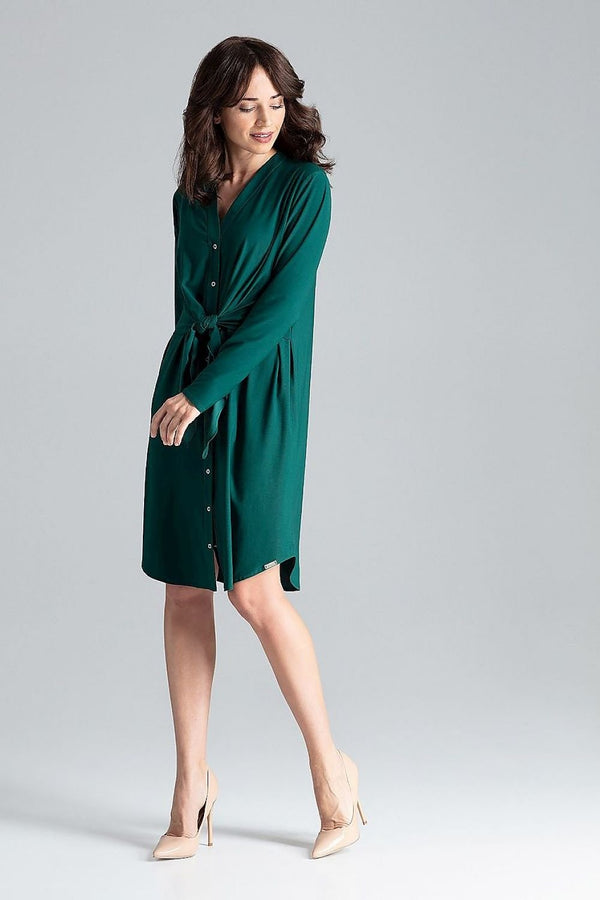 Flattering Tie-Waist Shirt Dress