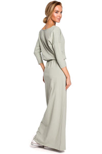 Belted Cotton Maxi Dress