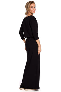 Belted Cotton Maxi Dress